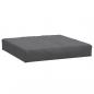Preview: Palettenkissen Melange Anthrazit 60x60x10 cm Stoff