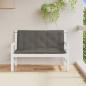Preview: Gartenbank-Auflagen 2 Stk. Melange Dunkelgrau 120x50x7 cm Stoff