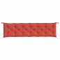 Preview: Gartenbank-Auflagen 2 Stk. Melange Rot 200x50x7 cm Stoff