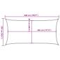 Preview: Sonnensegel 160 g/m² Rechteckig Blau 2,5x5 m HDPE