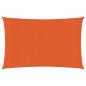 Preview: ARDEBO.de - Sonnensegel 160 g/m² Rechteckig Orange 4x5 m HDPE