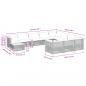 Preview: 11-tlg. Garten-Sofagarnitur mit Kissen Grau Poly Rattan
