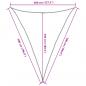 Preview: Sonnensegel Hellgrau 4x5x5 m 100% Polyester Oxford