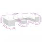 Preview: 11-tlg. Garten-Sofagarnitur mit Kissen Schwarz Poly Rattan