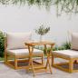 Preview: Gartentisch Klappbar 50x36x60 cm Massivholz Akazie