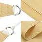 Preview: ARDEBO.de - Sonnensegel Sandfarbe 5x6x6 m 100% Polyester Oxford