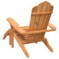 Preview: Adirondack-Gartenstuhl mit Fußstütze Massivholz Teak