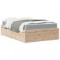 Preview: ARDEBO.de - Bett mit Matratze 140x190 cm Massivholz Kiefer