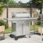 Preview: ARDEBO.de - Gasgrill mit 5 Flammen Silbern Edelstahl