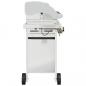 Preview: Gasgrill mit 5 Flammen Silbern Edelstahl