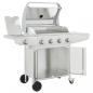 Preview: Gasgrill mit 5 Flammen Silbern Edelstahl