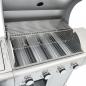 Preview: Gasgrill mit 5 Flammen Silbern Edelstahl