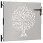 Preview: Gartentor 85x75 cm Cortenstahl Baum-Design