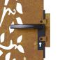 Preview: Gartentor 85x75 cm Cortenstahl Baum-Design