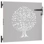 Preview: Gartentor 85x75 cm Cortenstahl Baum-Design
