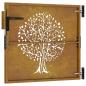 Preview: Gartentor 85x75 cm Cortenstahl Baum-Design