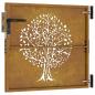 Preview: Gartentor 85x75 cm Cortenstahl Baum-Design