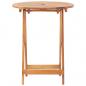 Preview: 3-tlg. Bistro-Set Taupe Stoff und Massivholz