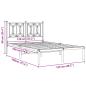 Preview: Bettgestell mit Kopfteil Metall Weiß 120x190 cm