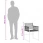 Preview: 5-tlg. Garten-Essgruppe Schwarz Poly Rattan