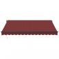 Preview: Markise Automatisch mit LEDs Weinrot 400x300 cm