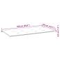 Preview: Gartenbank-Auflage Grau 100x50x3 cm Oxford-Gewebe