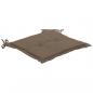 Preview: Gartenstuhl-Kissen 2 Stk. Taupe 50x50x3 cm Oxford-Gewebe