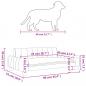 Preview: Hundebett Taupe 90x53x30 cm Stoff