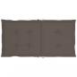 Preview: Gartenstuhlauflagen für Niedriglehner 6 Stk. Taupe 100x50x3 cm