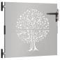 Preview: Gartentor 85x100 cm Cortenstahl Baum-Design