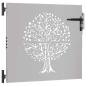 Preview: Gartentor 85x100 cm Cortenstahl Baum-Design