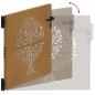 Preview: Gartentor 85x100 cm Cortenstahl Baum-Design