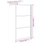 Preview: Duschwand für Walk-In Dusche 115x195 cm Dunkel ESG Glas Schwarz