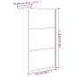 Preview: Duschwand für Walk-In Dusche 115x195 cm Dunkel ESG Glas Schwarz