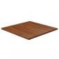 Preview: ARDEBO.de - Tischplatte Quadratisch Dunkelbraun 80x80x2,5cm Eiche Behandelt