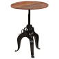 Preview: Bartisch Altholz Massiv 75x(76-110) cm