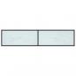 Preview: TV-Schrank Weiß Marmor-Optik 180x40x40,5 cm Hartglas