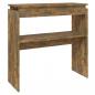 Preview: Konsolentisch Räuchereiche 80x30x80 cm Holzwerkstoff