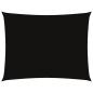 Preview: Sonnensegel Oxford-Gewebe Rechteckig 6x7 m Schwarz