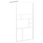Preview: Duschwand für Walk-In Dusche 115x195 cm ESG-Glas Weiß