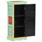Preview: Highboard Handbemalt 40x30x90 cm Mango Massivholz   