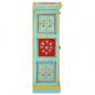 Preview: Highboard Handbemalt 40x30x90 cm Mango Massivholz   