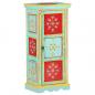 Preview: Highboard Handbemalt 40x30x90 cm Mango Massivholz   