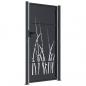 Preview: Gartentor Anthrazit 105x205 cm Stahl Gras-Design
