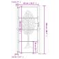 Preview: Gartentor 105x205 cm Cortenstahl Baum-Design