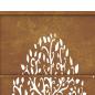 Preview: Gartentor 105x205 cm Cortenstahl Baum-Design