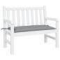 Preview: ARDEBO.de - Gartenbank-Auflage Grau 100x50x7 cm Oxford-Gewebe