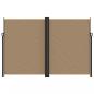 Preview: Seitenmarkise Ausziehbar Taupe 220x1200 cm