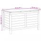 Preview: Gartentruhe 99x50x56,5 cm Massivholz Tanne
