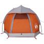Preview: Kuppel-Campingzelt 1 Person Grau und Orange Wasserdicht